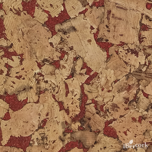 Пробковое настенное покрытие в пластинах EasyCork Кориа Рохо